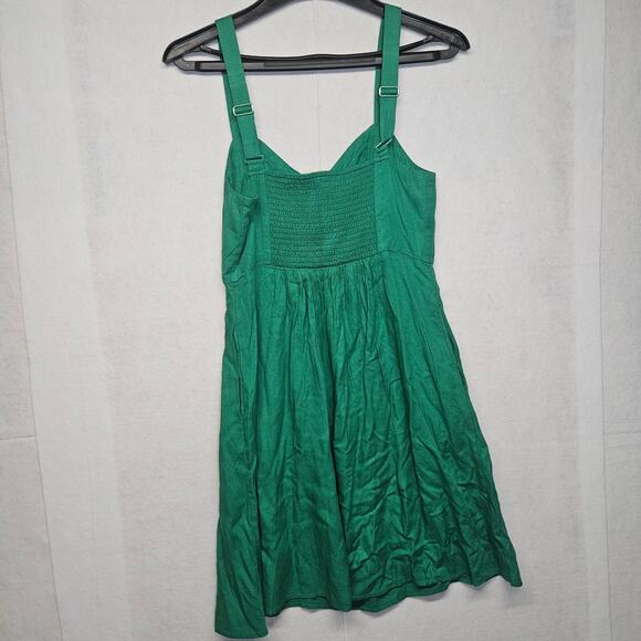 NWT Old Navy Fit & Flare Crepe Mini Dress in Green Mangrove - Picture 8 of 8